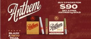 Anthem: Buy 3 Multipacks and 2 1g for $90 - Strain Stars Cannabis