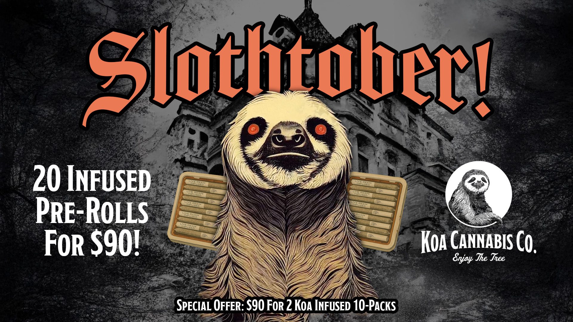 KoaBanner_Slothtober_v1 KoaBanner_Slothtober_v1
